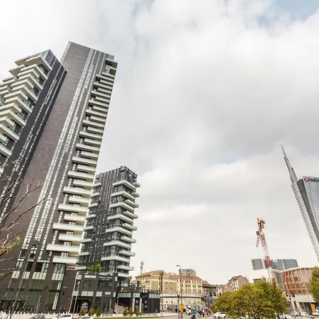 Stylish Elegant In Torre Solaria With Exclusive Milan's View Lejlighed Milano